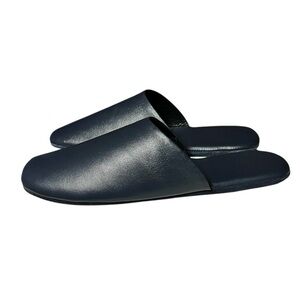 🌻NEW w/box Anthony Veer Clark House Leather Slip On Slippers Navy Men’s Size 9